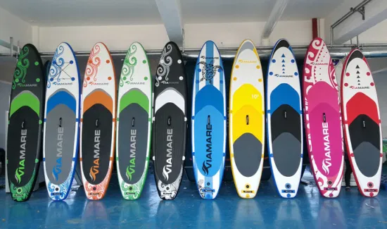 Großhandel Air Sup Soft Surfbrett aufblasbares Stand-Up-Paddle-Board Sup